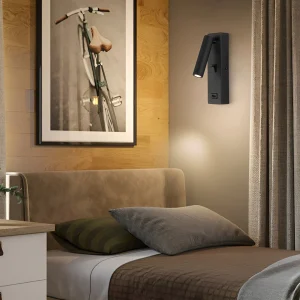 ArtiLicht - Rechthoekige Verstelbare LED Moderne Wandlamp met Schakelaar en USB Oplaadpoort