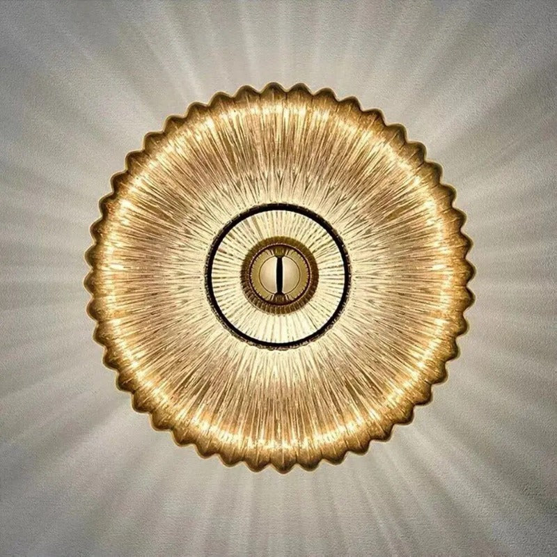 NimbusFlux - Glas Wandlamp met Golvend Licht - Afbeelding 3