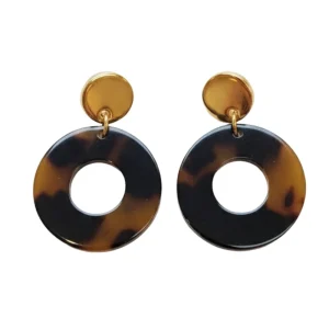 Gouden Oorbellen met Sierlijke Hanger